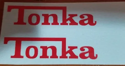 Tonka Truck  63-65 Camper  Logo Peel And Stick Decals • $5