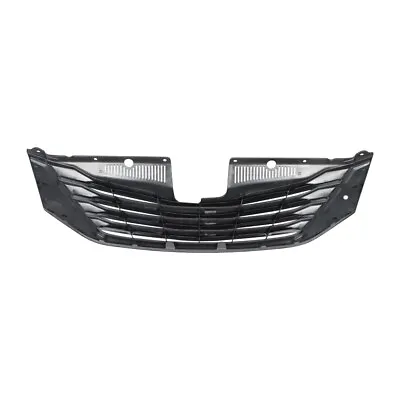 Fit For 2011-2017 Toyota Sienna TO1200332 Gloss Black Front Upper Grille • $42.99