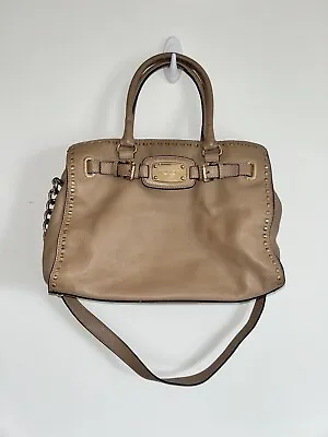 MICHAEL Michael Kors Leather Studded Hamilton Tote Handbag • $26
