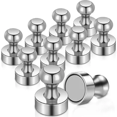 10Pack Fridge Magnet Push Pin Magnets Strong Rare Earth Magnets For Whitebo... • $13.08