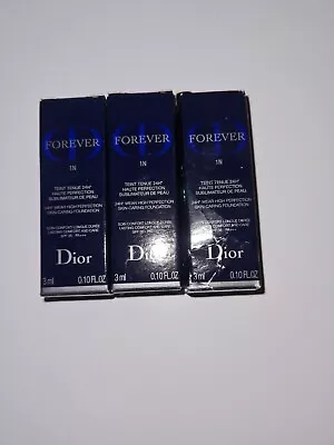 £12 • Buy Dior Diorskin Forever Makeup Foundation 1N 3ml X3=9ml BNIB SPF 35 24 Hour Wear 