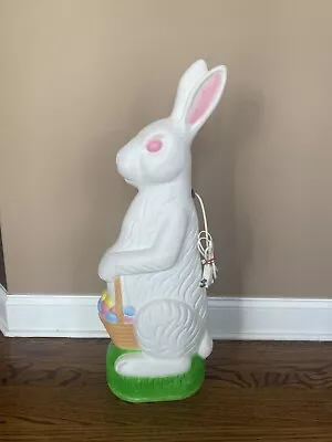 1993 Vintage Easter Bunny Rabbit Blow Mold Don Featherstone Union Products 31  • $79.99