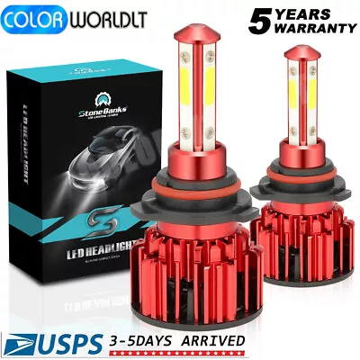 4-Sides 9005 LED Headlight Super Bright Bulbs Kit 360000LM HIGH/LOW Beam 6000K • $12.79