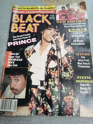 BLACK BEAT Magazine January 1985 Morris Day / Prince / Stevie Wonder • $400