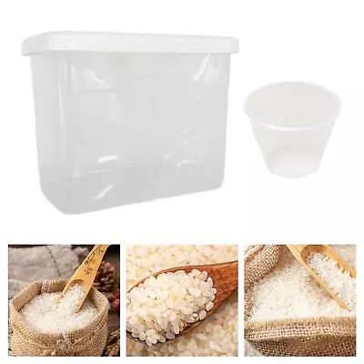 Cereal Organizer Rice Bucket Large Capacity Transparent Designed For Sugar Flour • $18.01