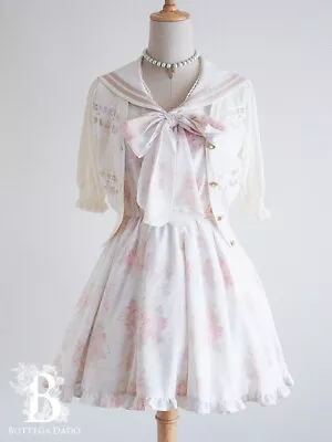 🌹LIZ LISA🌹[Official SET] Sailor Mermaid Dress & Sea Cardigan White H160&161 • £118.77