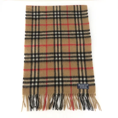 £100.82 • Buy Burberry Archive Beige Check Cashmere Scarf