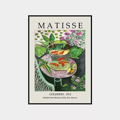 Retro Goldfish By Henri Matisse Exhibition Wall Art Poster Print • $43.74