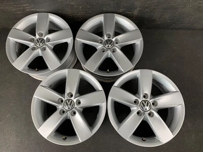 $465 • Buy (4) VW Volkswagen Jetta Wheels Rims + Caps 16  Hol.69957 Golf Passat Rabbit EOS