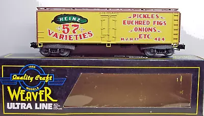 Weaver O Scale Ultra Line Heinz Wood Side Reefer  3 Rail • $55