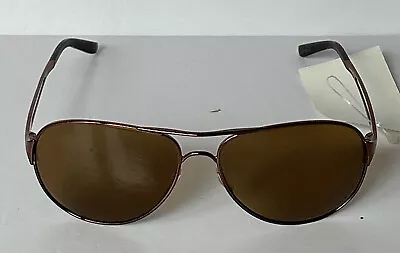 Oakley CAVEAT Brunette/Bronze Polarized OO4054-05 Aviator Sunglasses Open Box • $80.91