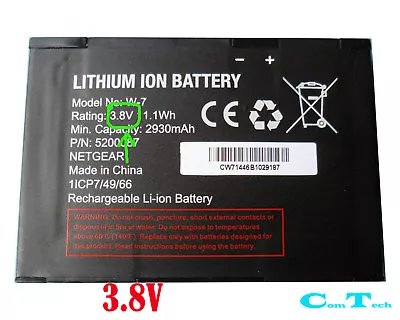 3.8V Replacement Netgear W-7 Battery Telstra Advanced III 810S 4G Modem 5200087 • $22.77