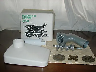 KENWOOD CHEF - Mincer - A920 - (Fits A901 & All KM Models) Excellent Con 🐟🥩🍔 • £24.99
