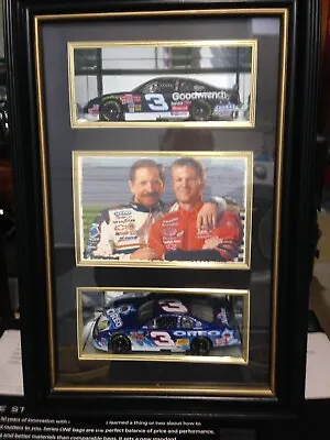 $42 • Buy Dale Earnhardt & Dale Jr. Thomas Pacconi Shadow Box With 1:24 Scale Cars