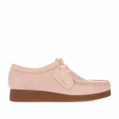 £59.94 • Buy Women's Clarks Wallabee 2 Lace Up Leather Upper Shoes In Pink