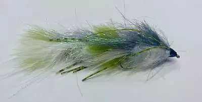 Articulated Sparkle Minnow - White/Olive • $18.99