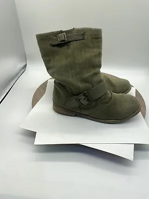 Blowfish Malibu Boots Womens Size 7.5 Mid Calf Taupe • $20