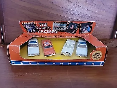 Vintage 1981 Ertl Dukes Of Hazzard Die Cast 1:64 Replicas 4 Car Set Original Box • $125