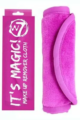 W7 It's Magic! Makeup Remover Cloth  Pink Re-Useable Microfiber Cloth • £4.45