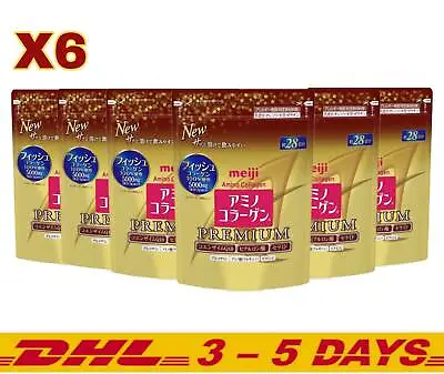  6X NEW Meiji PREMIUM Amino Collagen Powder 28days (196g) Refills • $154.12