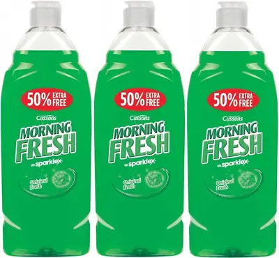 £6.90 • Buy 3 X Cussons Morning Fresh Original Washing Up Liquid 675ml