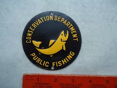 Conservation Department Fishing Sign New York • $50