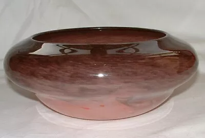 Vintage Pink Strathearn Scottish Art Glass Bowl – British Vasart Leaping Salmon  • £59.99