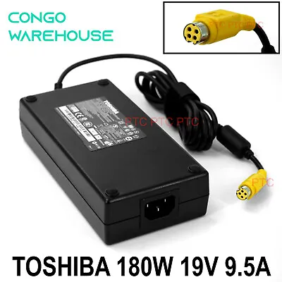 Genuine Toshiba Qosmio X70 X770 X775 X500 X505 Adapter Charger 19.5v 9.5a 4Pin • $88