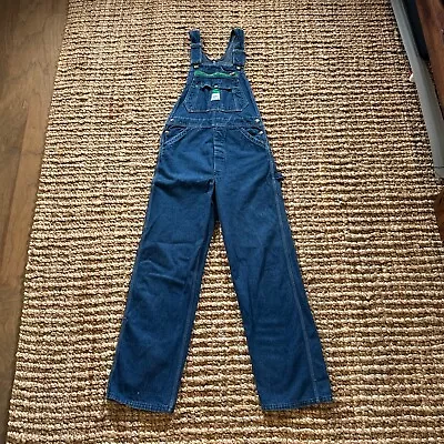 Vintage Liberty Overalls Mens 31 Blue Denim Bib Farm Workwear Trucker Carpenter • $33.99