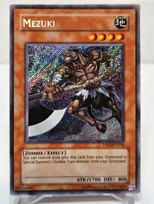 Mezuki PP02-EN016 Secret Rare Yugioh • $14.99