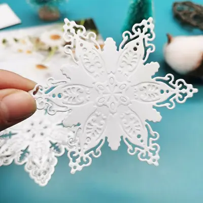 Snowflake Metal Cutting Dies Stencil Scrapbooking Embossing Album Craft Card DIY • £3.09
