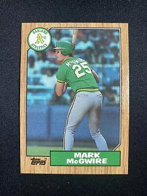 1987 Topps Mark Mcgwire Rookie Card RC #366 Oakland Athletics Qty • $2.50