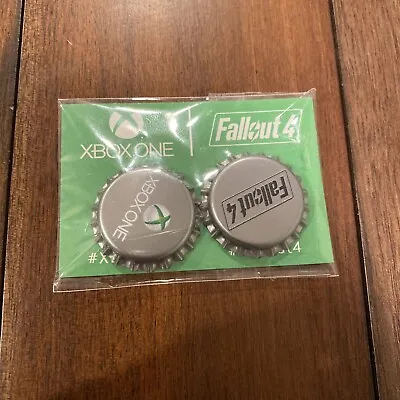 NEW Fallout 4 Bottle Caps Promo Exclusive Swag Xbox One Silver • $5