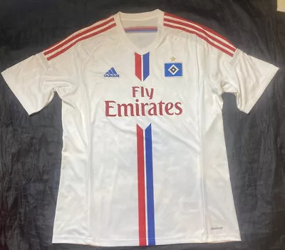 Hamburger SV Home Shirt Jersey Adidas 2014-2015 Trikot Hamburg HSV Adult SIZE XL • £65