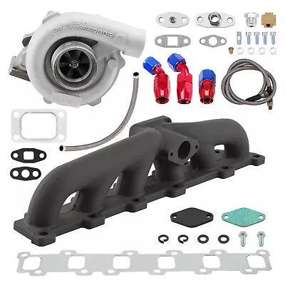 T3T4 T04E Turbo Manifold Kit For Nissan Patrol Safari Y60 Y61 TD42 TB42 Oil Cold • $423.30