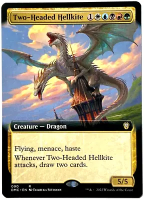 MTG Two-Headed Hellkite EXTENDED ART Commander: Dominaria United 090 NM • $13.75