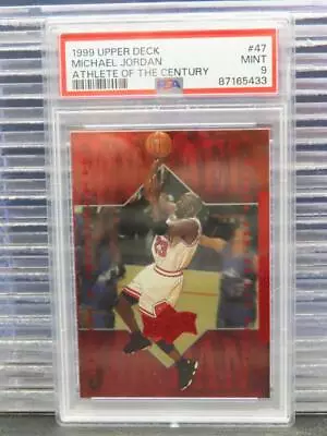 1999 Upper Deck UD MJ Athlete Of The Century Michael Jordan #47 PSA 9 Bulls MINT • $0.99