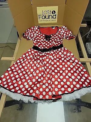 Womens Minnie Mouse Costume Dress Size L Or 10-11 By Disney Store Costumes • $20