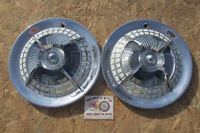 1959 Dodge Custom Royal Lancer Spider 14  Wheel Covers Hubcaps Pair Of 2 • $199.95