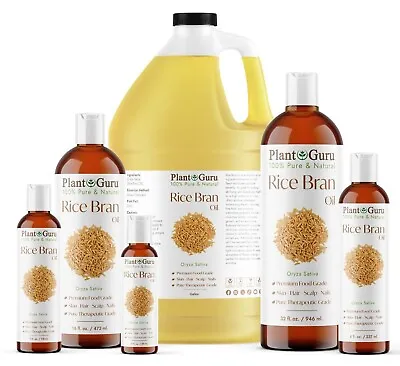 Rice Bran Oil 100% Pure Natural Refined 2 Oz. To Gallon • $10.35