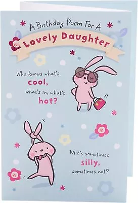 Pop-Up Design With Poem Daughter Birthday Card • £5.49