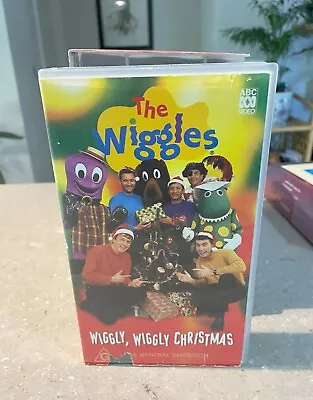THE Wiggles: WIGGLY WIGGLY CHRISTMAS: VHS Video Tape ABC. 1997. Original Members • $10