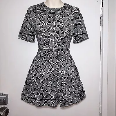 ZIMMERMANN Snake Skin Print Playsuit Romper Size 0 • $190