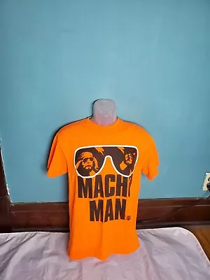 Randy Savage Macho Man WWE Wrestling Men's Size Medium M Safety Orange • $21.99