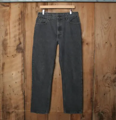 Vintage GAP 'Work-Force' Black Tapered Leg Jeans Tag 34x32 (Measure 32x31) • $30.95