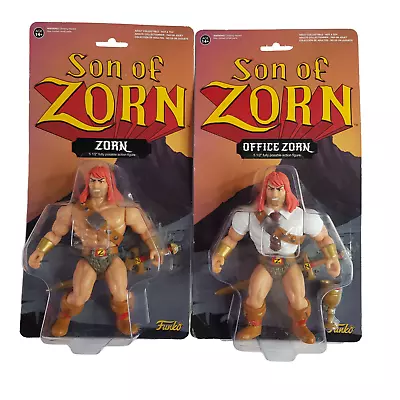 Son Of Zorn Action Figure Set Of 2 - Warrior Zorn & Office Zorn Funko 2016 • $35