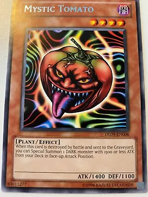 Yugioh Mystic Tomato DL09-EN006 Rare Light BLUE NM • £4.95