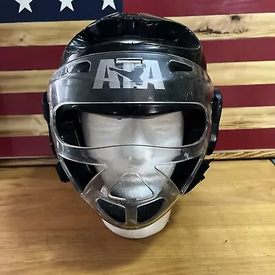 ATA Taekwondo Karate Martial Arts Sparring Helmet With Face Mask/ Shield Adult M • $21.99