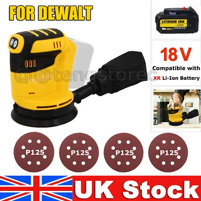 For Dewalt DCW210N Cordless Brushed 18v XR Random Orbital Sander 125mm +4 Sheets • £45.86