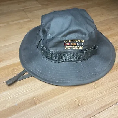 Vintage Booniehat Vietnam War Veteran Olive Drab Green Sun Jungle Hat Type II • $17.09